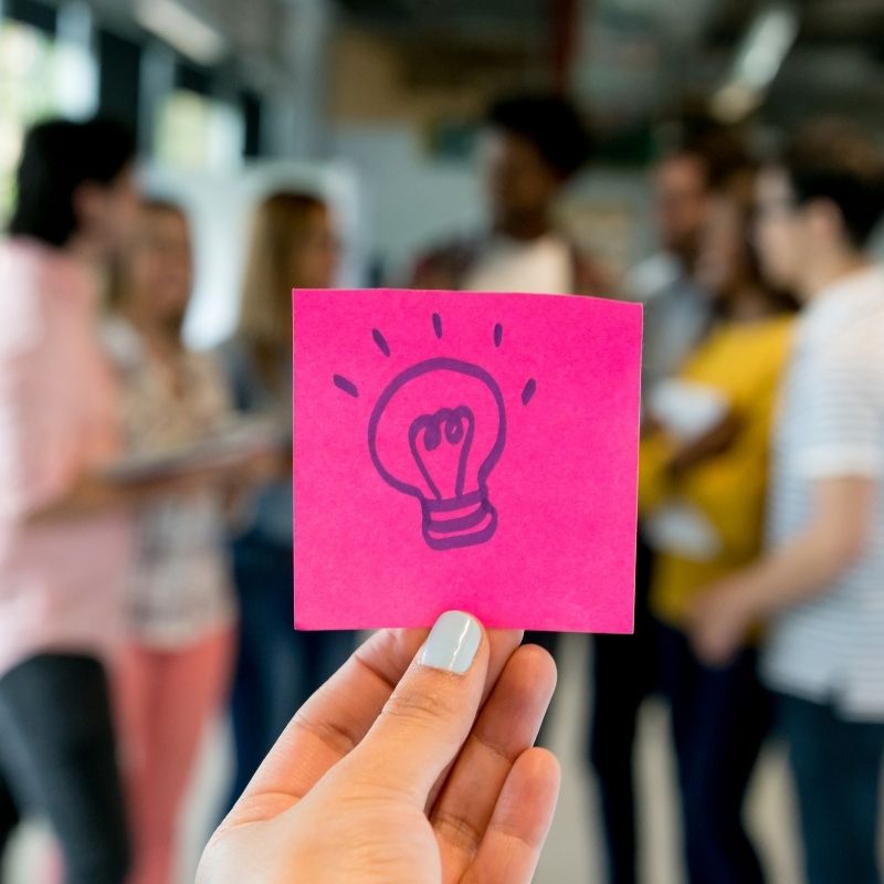innovation-image (2) Sticky note with a light bulb for innovation